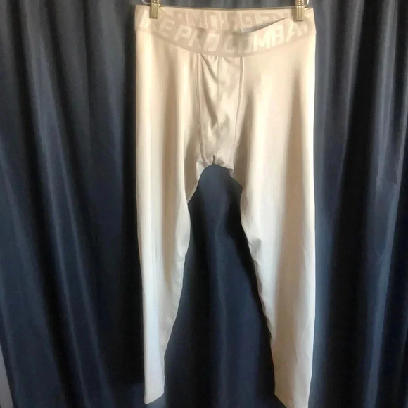 Tan Nike Combat Pro Compression Pants tights 2XL - Picture 5 of 6